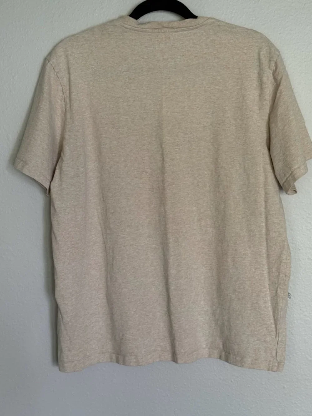Everlane Men's Premium-Weight Crew T-Shirt - Heather Oatmeal - Size L - Picture 2 of 9